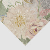 Vintage Blume Bouquet Blau und Weiß Seidenpapier (Ausschnitt)