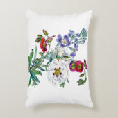 Vintage Blume Bouquet Dekokissen (Vorderseite(Vertikal))