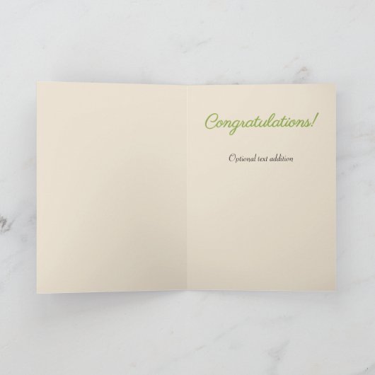 Vintage Blume Bouquet Faltkarte Karte (Innenseite)