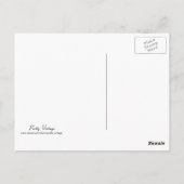 Vintage Blume Bouquet für Sie Postkarte (Rückseite)