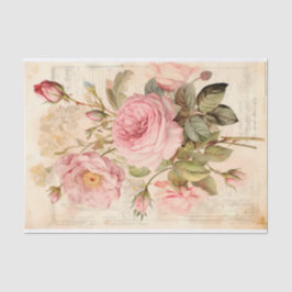 Vintage Blume Bouquet mit Rose Seidenpapier