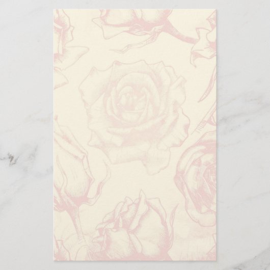 Vintage Blume Briefpapier (Vorderseite)