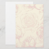 Vintage Blume Briefpapier (Vorne/Hinten)