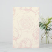 Vintage Blume Briefpapier (Stehend Vorderseite)