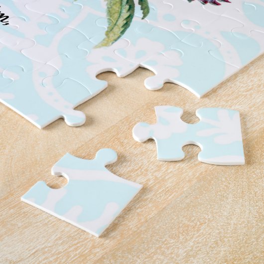 Vintage Blume Bunch Faith Puzzle (Seite)