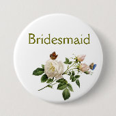 Vintage Blume Button (Vorderseite)