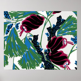 VINTAGE BLUME C POSTER