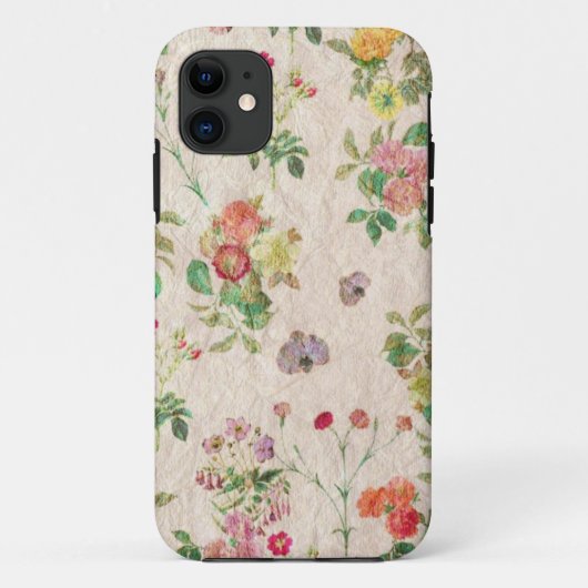 Vintage Blume Case-Mate iPhone Hülle (Rückseite)