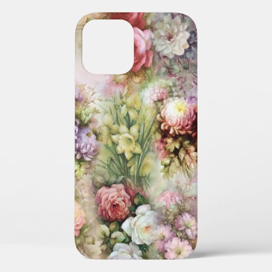 Vintage Blume Case-Mate iPhone Hülle (Rückseite)