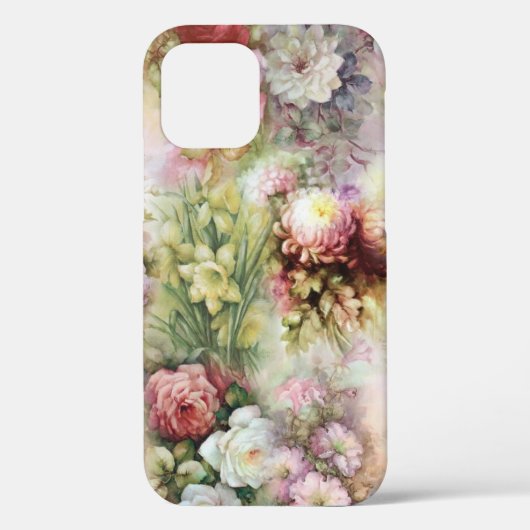 Vintage Blume Case-Mate iPhone Hülle (Rückseite)