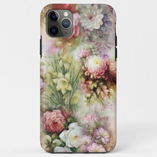 Vintage Blume Case-Mate iPhone Hülle (Rückseite)