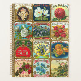 Vintage Blume Cigar Labels Floral Gold Planner Planer