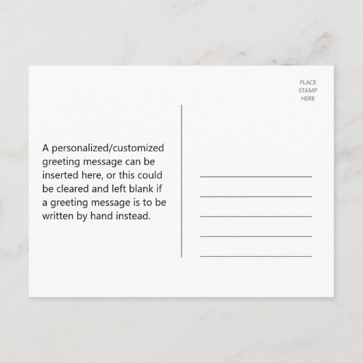 Vintage Blume + "Danke!" Postkarte (Rückseite)