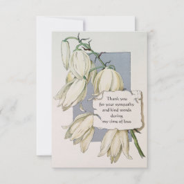 Vintage Blume Dankeschön Karte