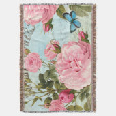 Vintage Blume Decke (Vorderseite Vertikal)