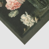 Vintage Blume Dekoupage Antikes Blumengemälde Seidenpapier (Ausschnitt)