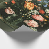 Vintage Blume Dekoupage Blumenmuster Antike Malere Geschenkpapier (Ecke)