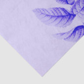 Vintage Blume der Blumendekoupage Lila Blaue Rose Seidenpapier (Ausschnitt)