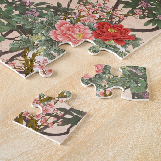 Vintage Blume der modernen Natur Puzzle (Seite)