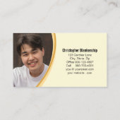 Vintage Blume der Schubkarre Gardener Custom Foto Visitenkarte (Rückseite)