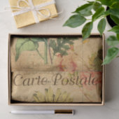 Vintage Blume der Sonnenblumen Französisch Seidenpapier (Geschenk)