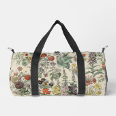 Vintage Blume Duffle Bag (Vorderseite)