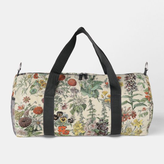 Vintage Blume Duffle Bag (Rückseite)