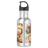 Vintage Blume Edelstahlflasche (Rückseite)