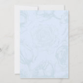 Vintage Blume Einladung (Rückseite)