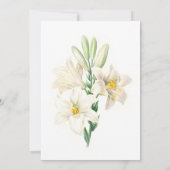 Vintage Blume Einladung (Rückseite)