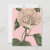 Vintage Blume Einladung (Rückseite)