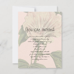 Vintage Blume Einladung