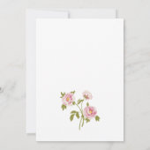 Vintage Blume Einladung zur Hochzeit (Rückseite)