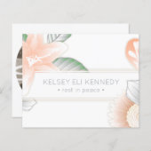 Vintage Blume elegante Beerdigung (Vorne/Hinten)