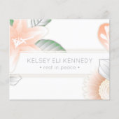 Vintage Blume elegante Beerdigung (Vorderseite)