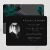 Vintage Blume elegante Beerdigung (Vorne/Hinten)