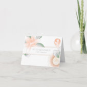 Vintage Blume elegante Beerdigung Karte (Vorderseite)