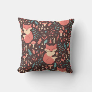 Vintage Blume: Elegante Nahtlose Illustration Kissen