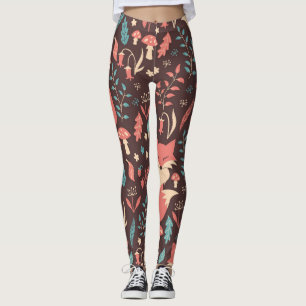 Vintage Blume: Elegante Nahtlose Illustration Leggings