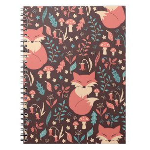 Vintage Blume: Elegante Nahtlose Illustration Notizblock