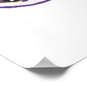 Vintage Blume, elegantes Jugendstil Poster (Ecke)