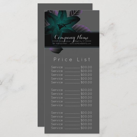 Vintage Blume Eleganz (Vorne/Hinten)