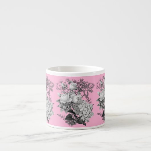 Vintage Blume Espresso Cup Espressotasse (Vorderseite)