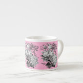 Vintage Blume Espresso Cup Espressotasse (Vorderseite Rechts)
