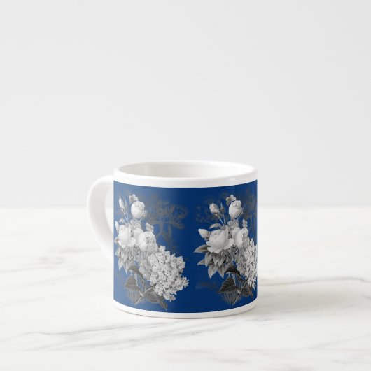 Vintage Blume Espresso Cup Espressotasse (Vorderseite Links)