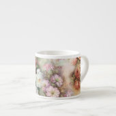 Vintage Blume Espressotasse (Vorderseite Rechts)