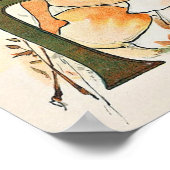 Vintage Blume Fairy Alphabet Poster (Ecke)