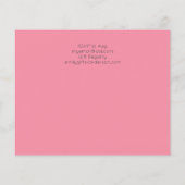 Vintage Blume Fairy Pink Bees Babydusche (Rückseite)