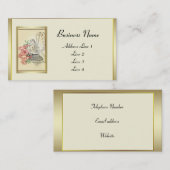 Vintage Blume Fairy Visitenkarte (Vorne/Hinten)