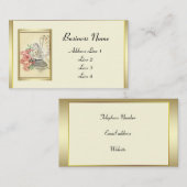 Vintage Blume Fairy Visitenkarte (Vorne/Hinten)